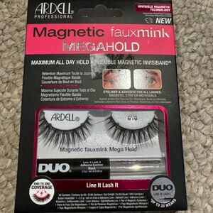 Ardell Fauxmink MegaHold Lashes and Eyeliner duo #818